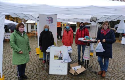 Aktion am Wochenmarkt am 24.10.2020