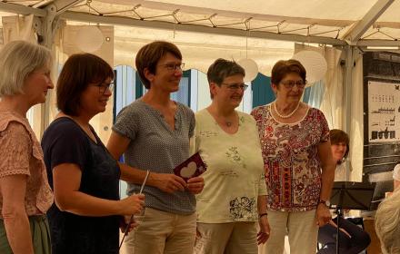 Ehrungen für 25, 30 und 40 Jahre Mitglied im Frauenbund Essenbach am 29.07.2021